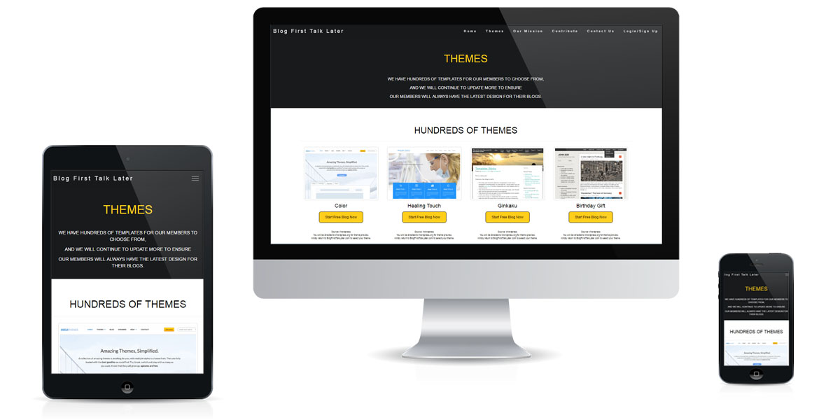 BlogFirstTalkLater Free Blog Platform